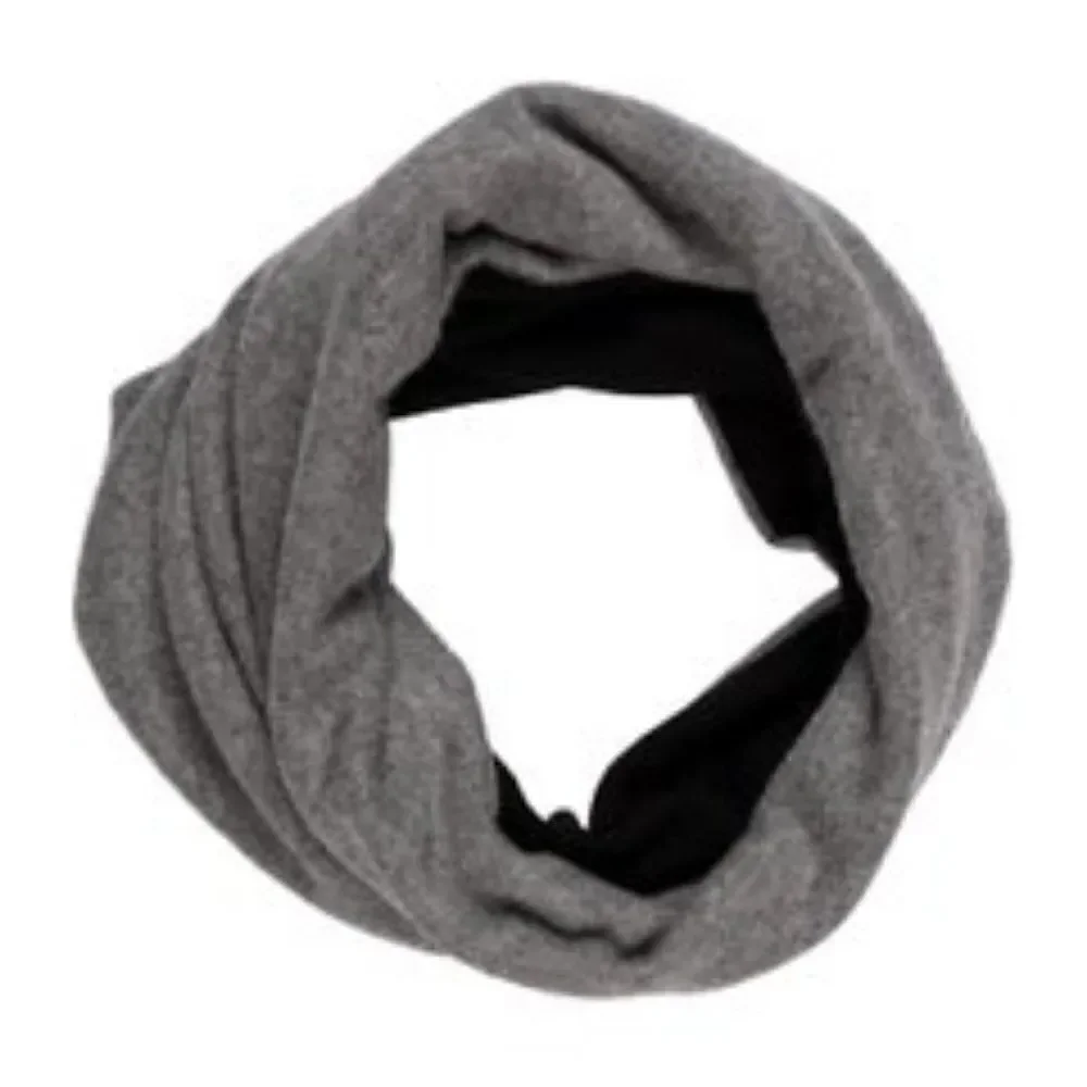 Henri Bendel Cashmere Infinity Scarf - Black and Gray - New